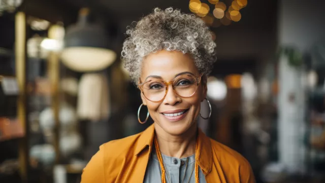 Black woman retiree